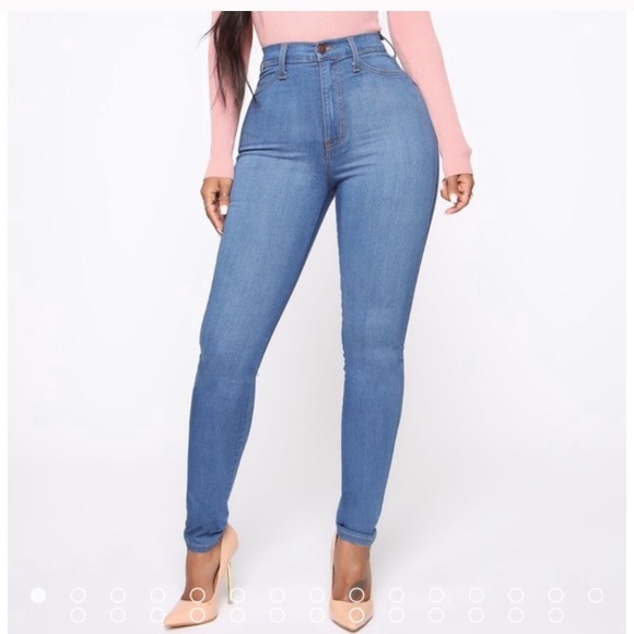 Fashion Nova, NWOT High Waist Skinny Jeans Blue